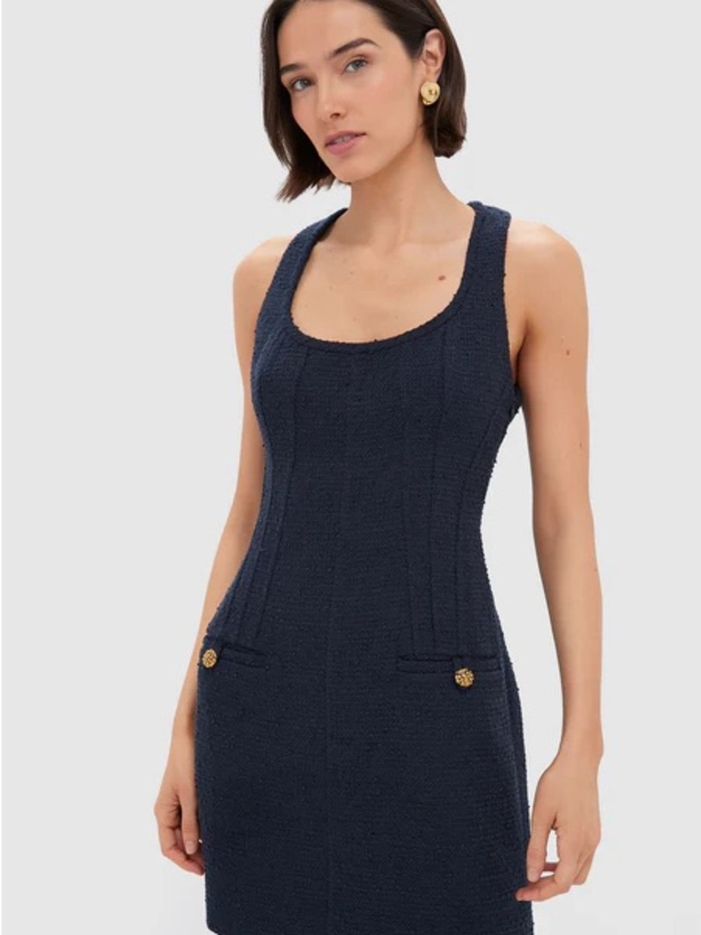 NWT Tuckernuck Navy Tweed Britton Dress